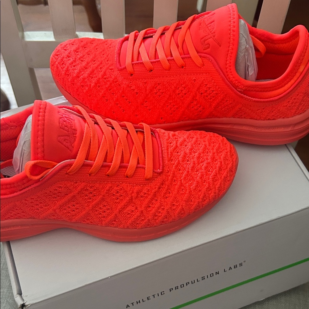 APL Neon Orange Athletic Shoes - Picture 3 of 6